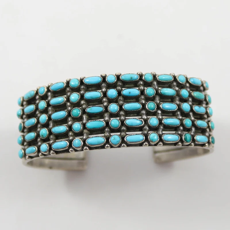 personalized bracelets for women -1930s Turquoise Row Bracelet