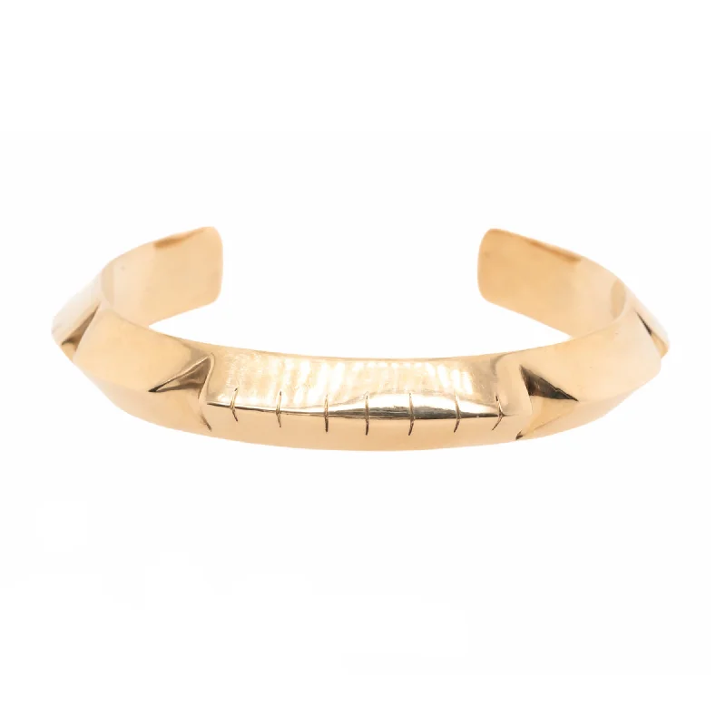 women’s bangles and bracelets -Grande Brass Helena Cuff Bracelet