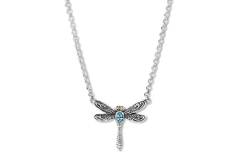 women’s classic necklaces -Klabat Necklace- Blue Topaz