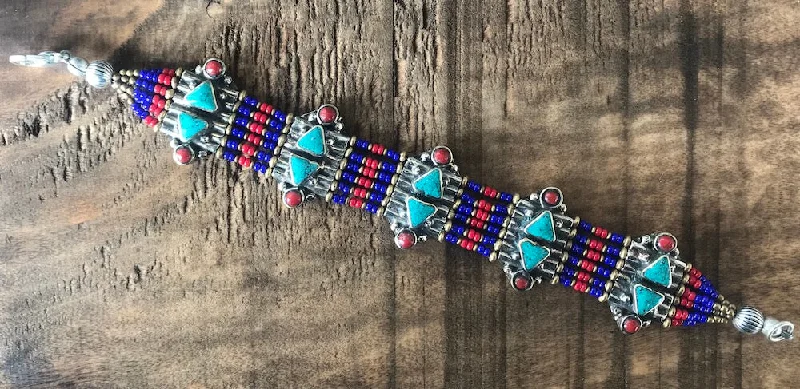 women’s bracelet with charms -Exquisite Tibetan  Bracelet #44