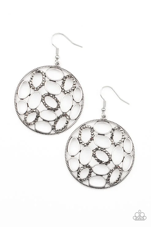 women’s diamond earrings -Watch OVAL Me Silver Earring