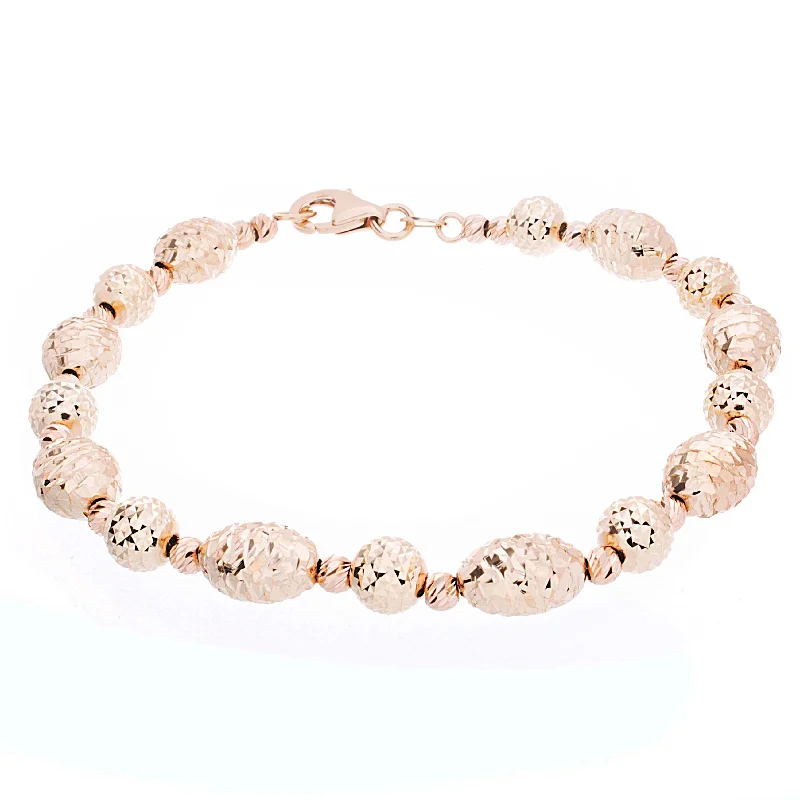 affordable bangles and bracelets for women -Ladies Fancy Gold Bracelet - Diamond Cut