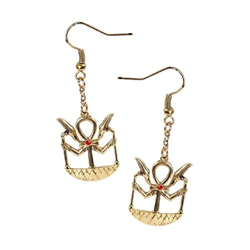 women’s flower earrings -Ankh Earrings