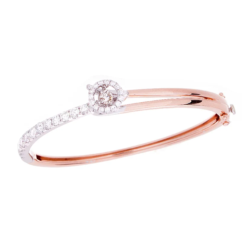 women’s gold-plated bangles -Diamond Bangle