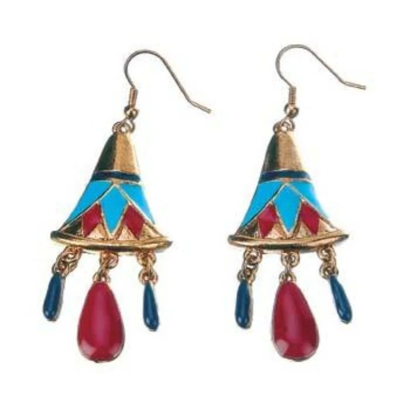 women’s hoop earrings with gemstones -Lotus Earrings