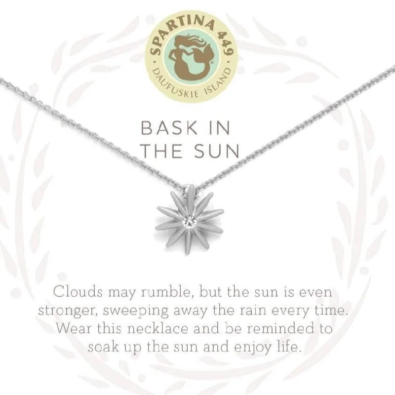 women’s rose gold chain necklaces -Sea La Vie Necklace - 18" Bask In The Sun - Silver or Gold