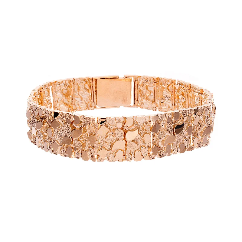 statement bangles for women -Nugget Bracelet 17mm 9"