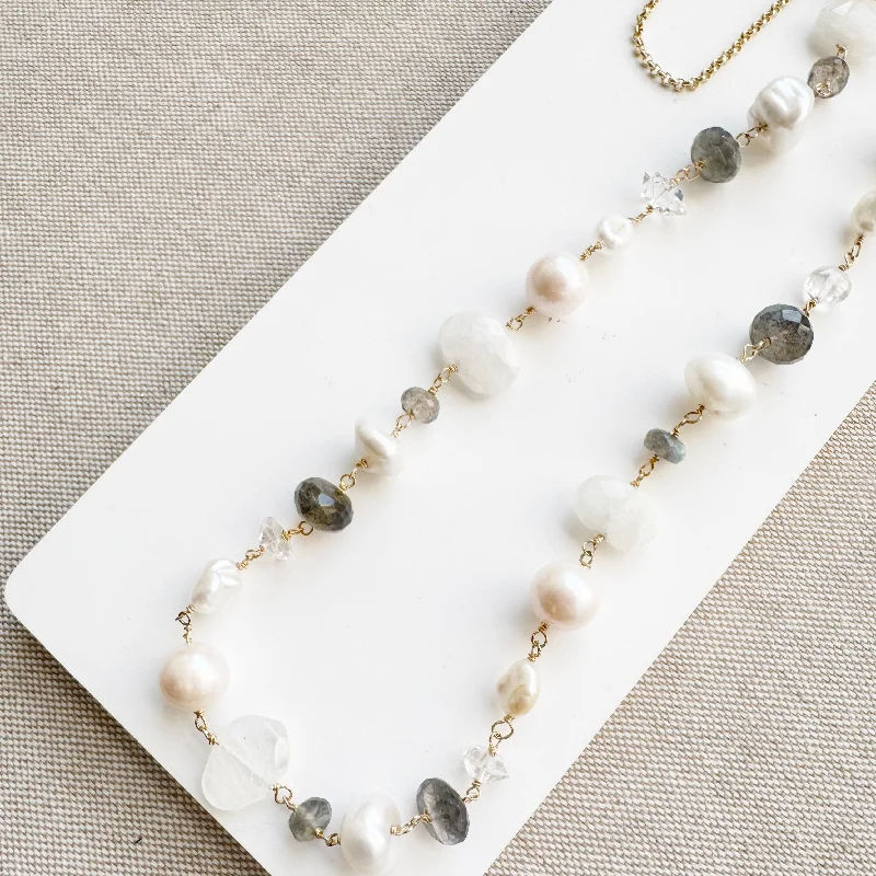 women’s birthstone pendant necklaces -Pippa Pearl Necklace