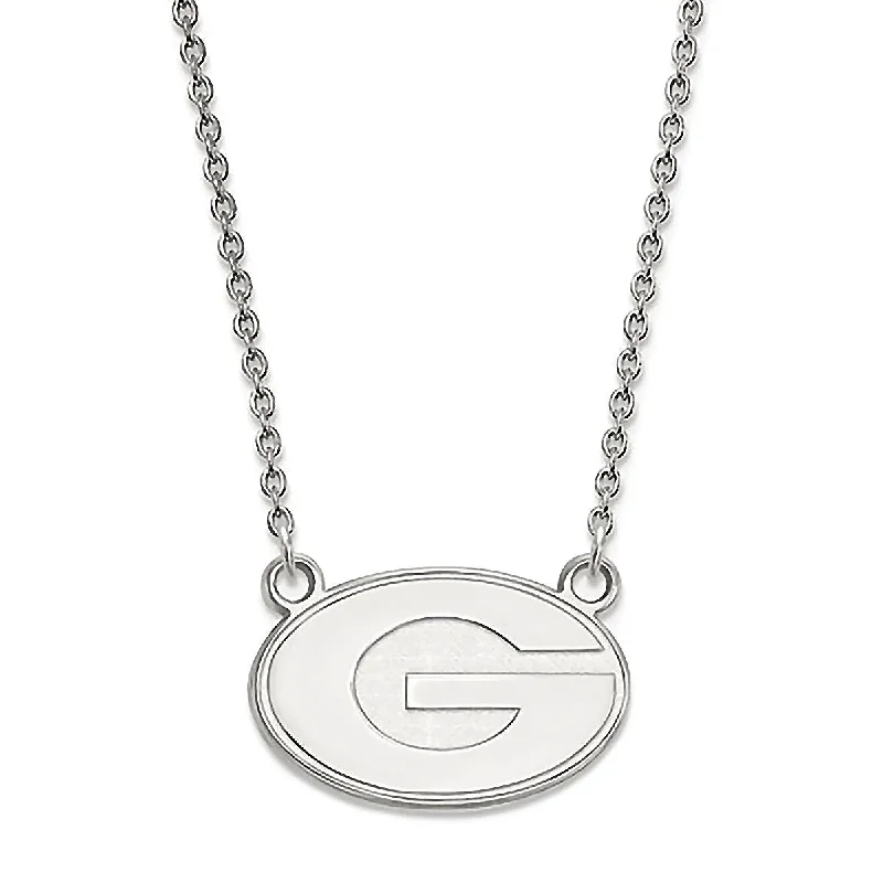 women’s minimalist necklaces -University of Georgia 925 Sterling Silver Necklace Officially Licensed