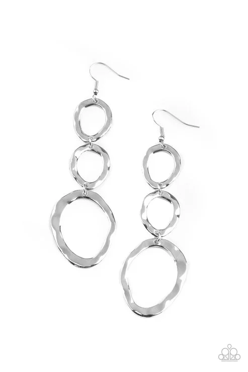 women’s ear cuffs -So OVAL It! Silver Earring