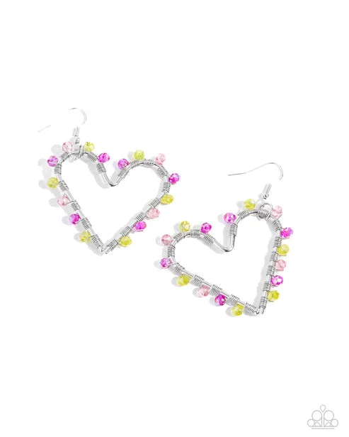 women’s diamond hoop earrings -HEART Of Your World Multi Earring