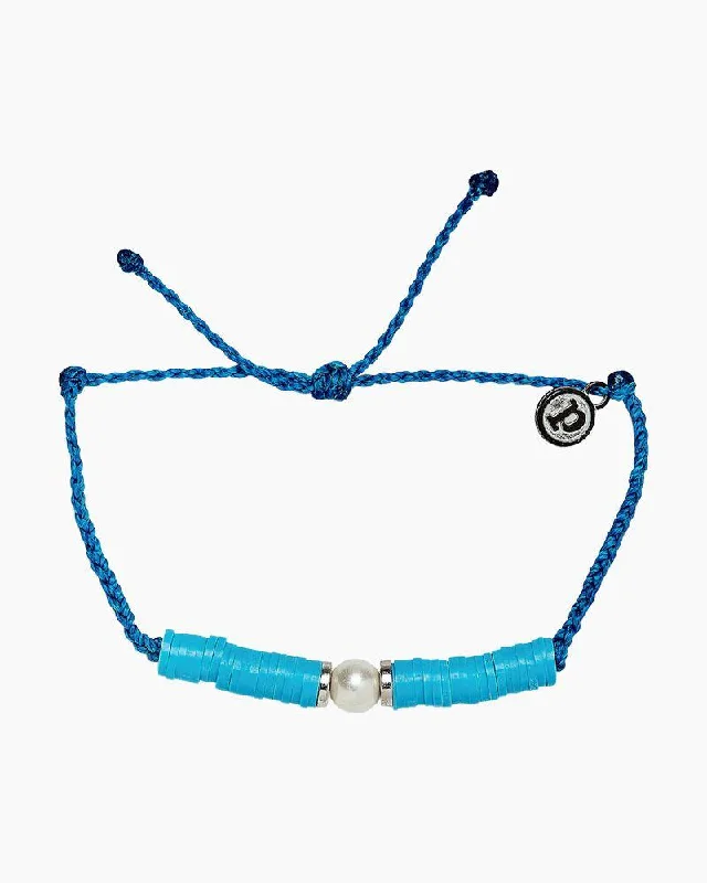 men’s and women’s matching bracelets -PuraVida, Neon Moon Charm Bracelet, Neon Blue