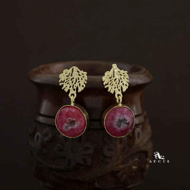 women’s elegant earrings -Amalika Agate Roosta Earring