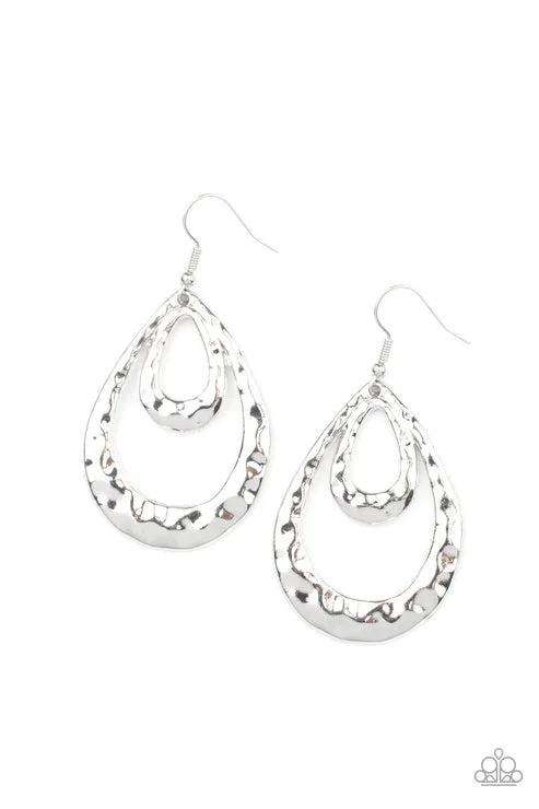 women’s vintage earrings -Museum Muse Silver Earring