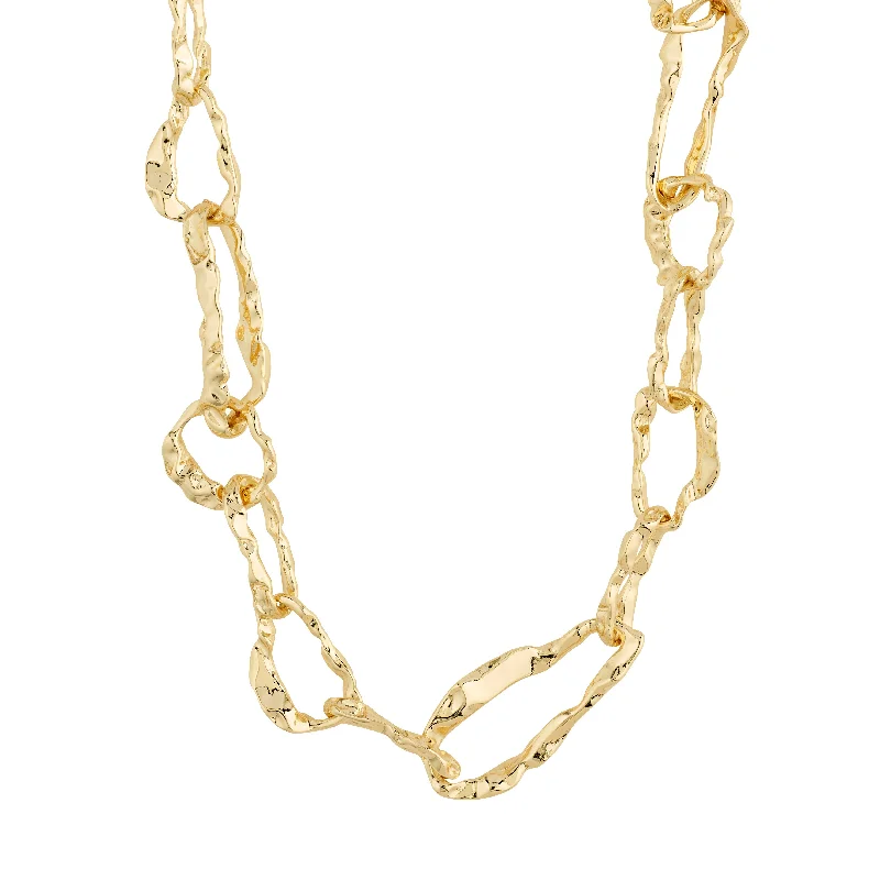 women’s dainty gold necklaces -BELIEVE chain necklace gold-plated