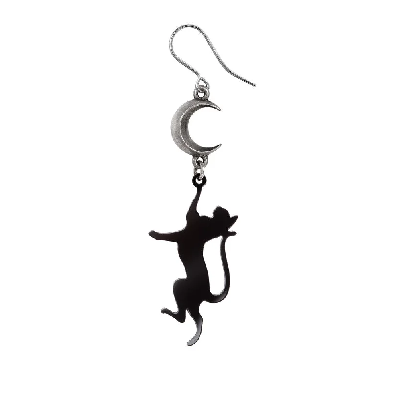 diamond earrings for women -Feline Moondream Single Earring