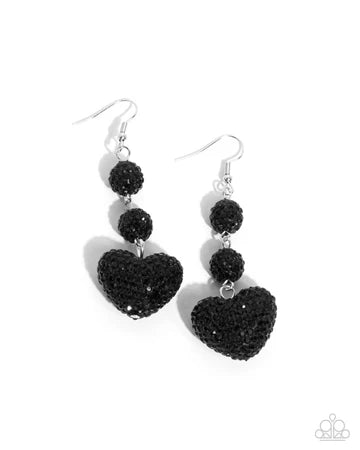 women’s earrings -Vision in Shimmer - Black