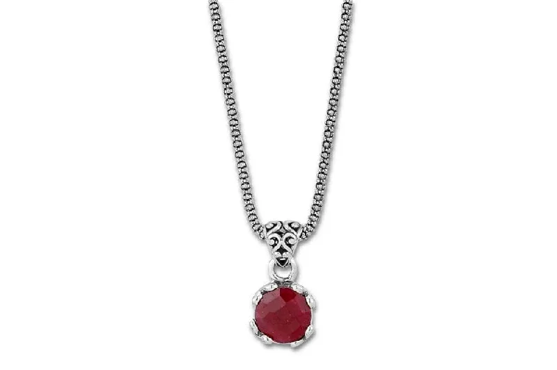 women’s ethnic necklaces -Glow Necklace- Ruby