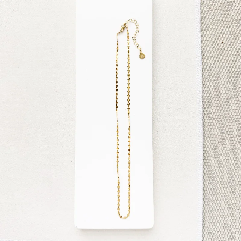 women’s simple necklaces -Sequins Essential Chain