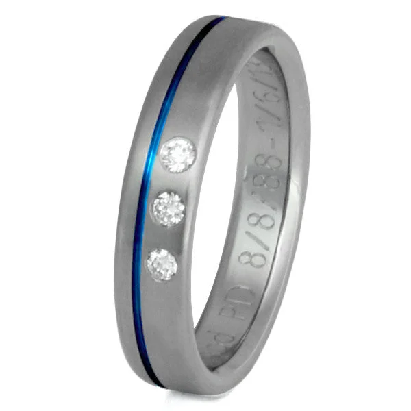 women’s halo diamond engagement rings -Titanium Diamond Ring s34