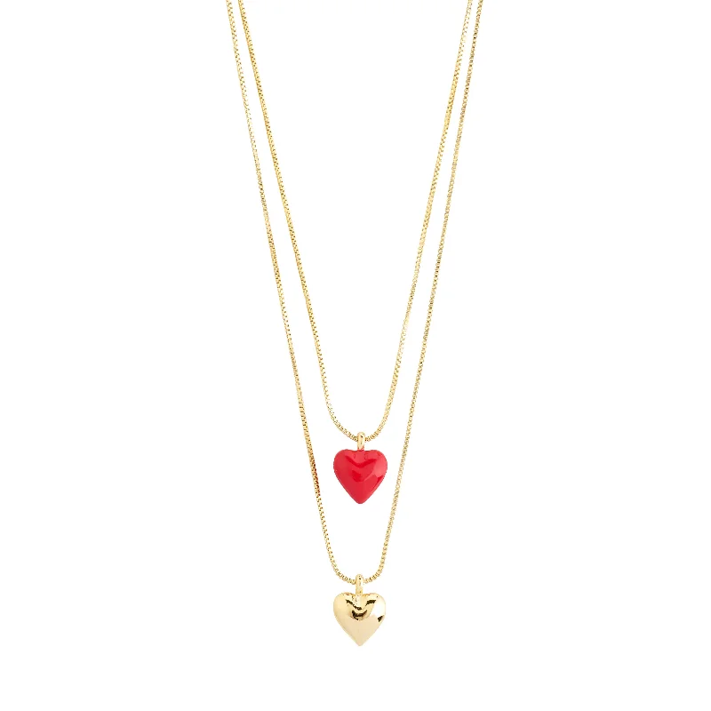 women’s friendship necklaces -MAEVE necklace, 2-in-1 set,  gold-plated