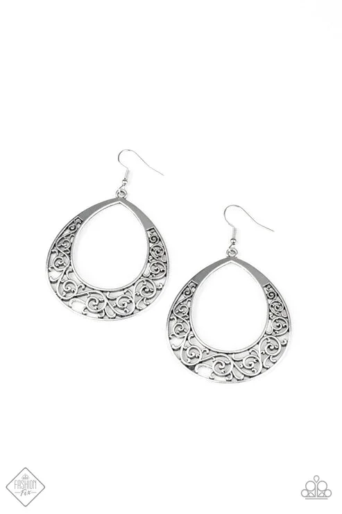 women’s infinity stud earrings -Vineyard Venture Silver Earring