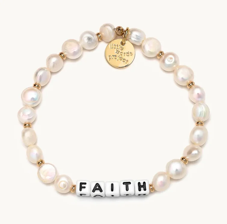 crystal bangles for women -Little Words Project Bracelet - Freshwater Pearls