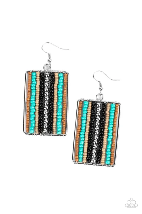 women’s chandelier earrings -Beadwork Wonder Black Earring