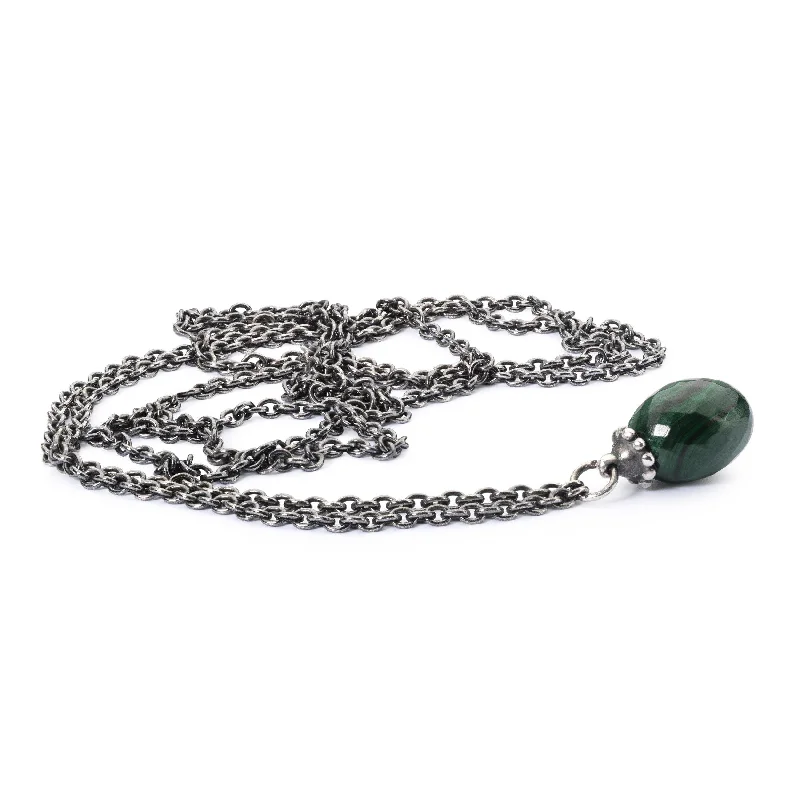 women’s simple gold necklaces -Fantasy Necklace With Malachite