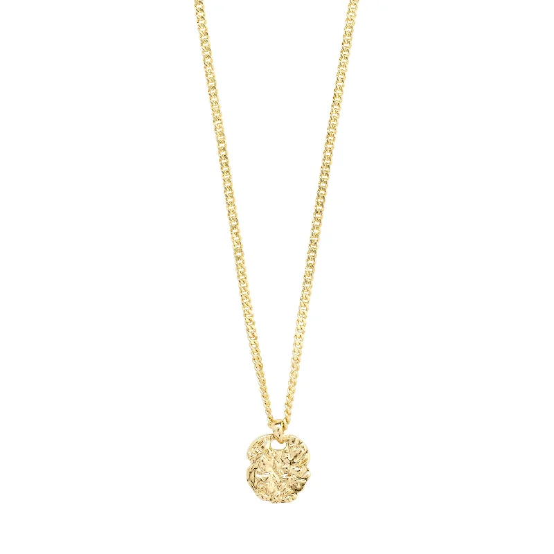 women’s necklace sets -SCOTTIE coin necklace gold-plated