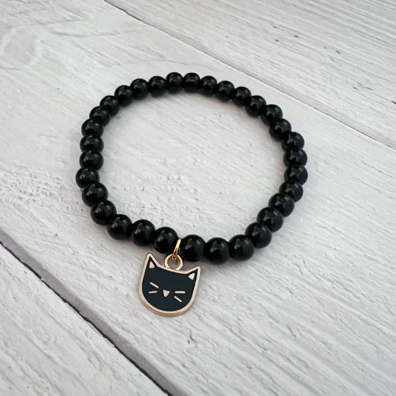 women’s leather bracelets -Black Cat Bracelet