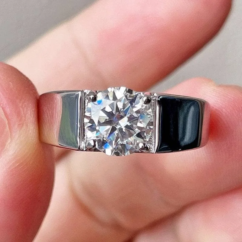 women’s vintage-style engagement rings -3.0CT Color D VVS Adjustable Diamond Ring