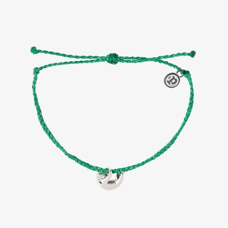 birthstone bangles for women -PuraVida Charity Bracelet, Silver Sloth Charm