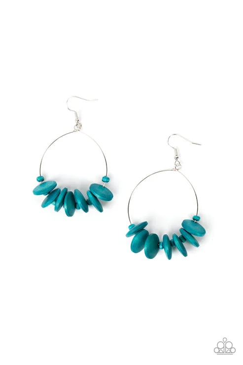 women’s colorful earrings -Surf Camp Blue Earring