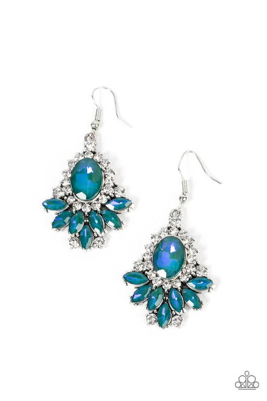 trendy earrings for women -Magic Spell Sparkle Green Earring