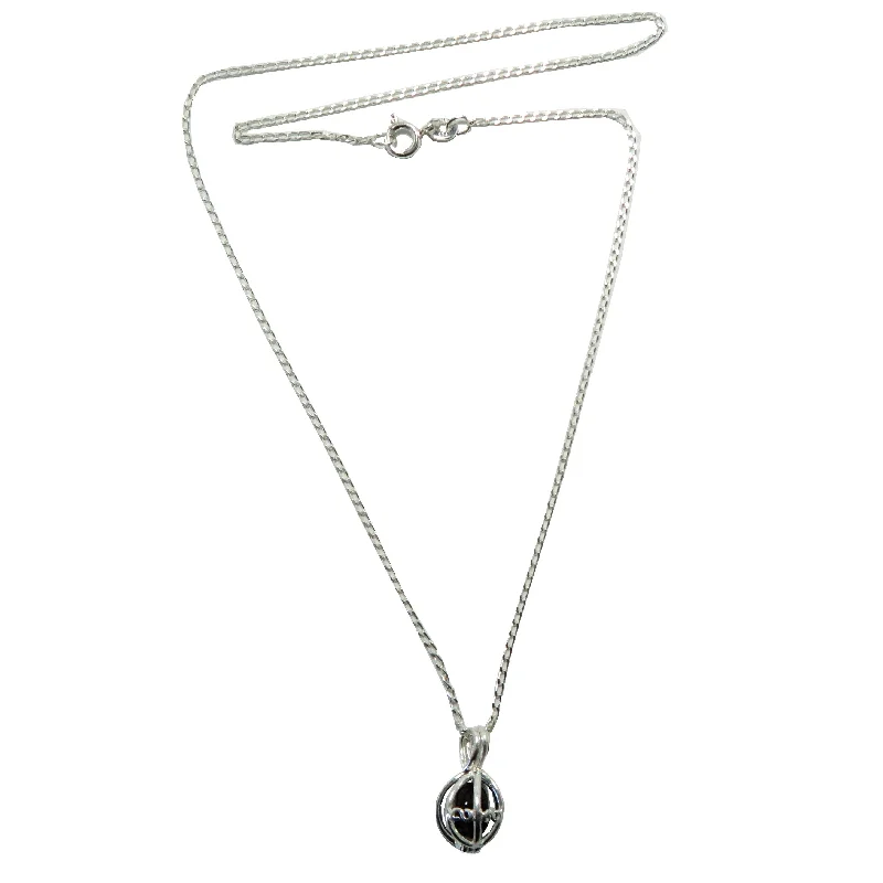 women’s chain necklaces -Black Obsidian Necklace Athena's Sterling Silver