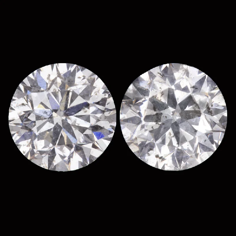 women’s gemstone rings -1.24ct DIAMOND STUD EARRINGS VERY GOOD CUT MATCHING PAIR ROUND BRILLIANT NATURAL