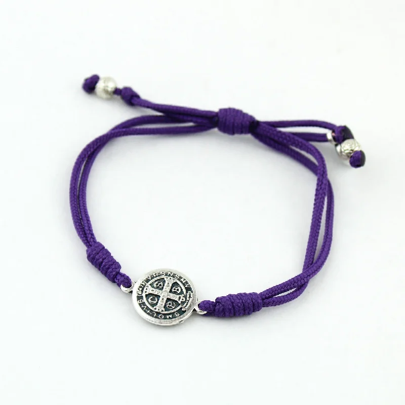 multi-colored bangles for women -Faith Over Everything Bracelet/Purple