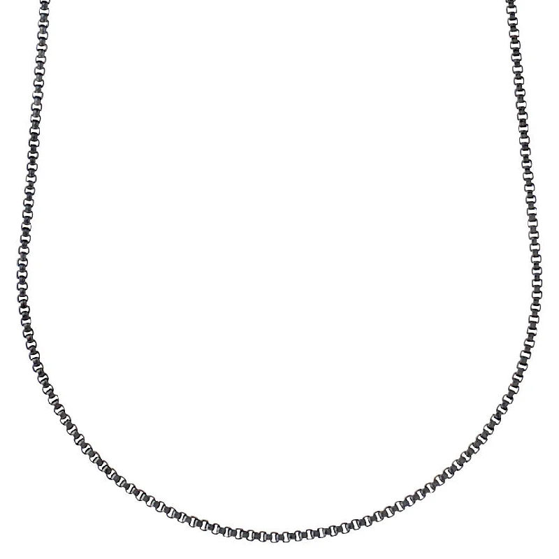 women’s classic pendant necklaces -NANCY necklace 60 cm hematite color