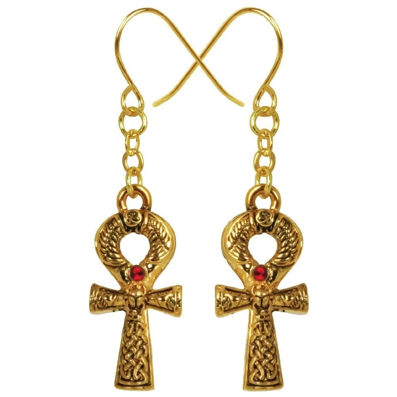 women’s ear cuffs -Ankh Earrings