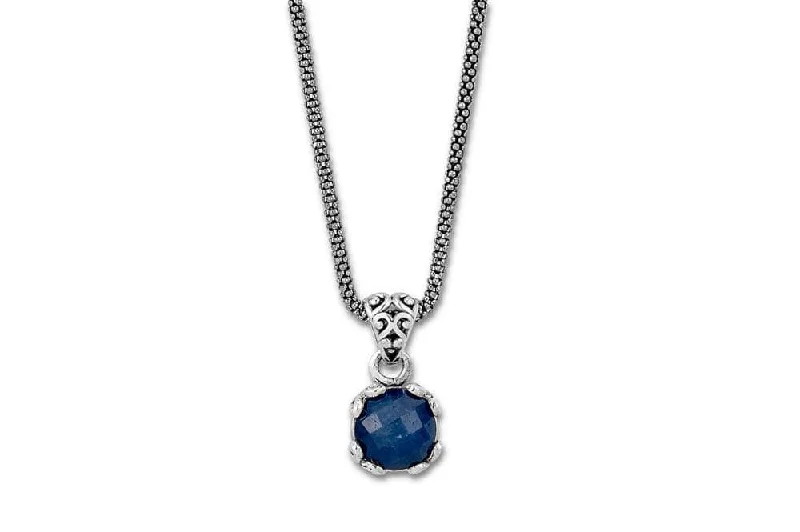 women’s unique necklaces -Glow Necklace- Blue Sapphire