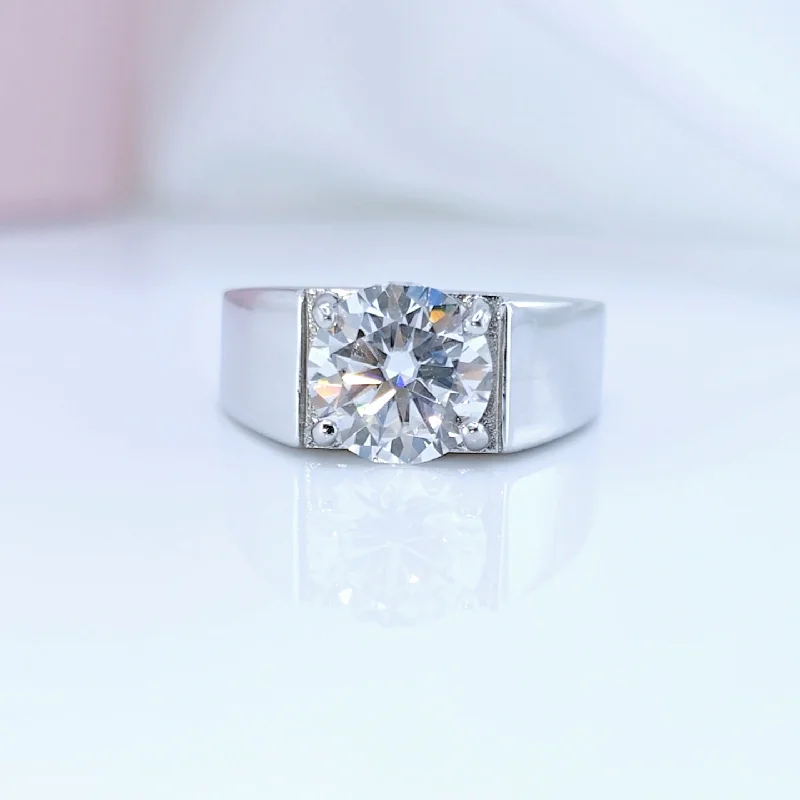 women’s engagement rings with diamonds -3.0CT Color D VVS Adjustable Diamond Ring