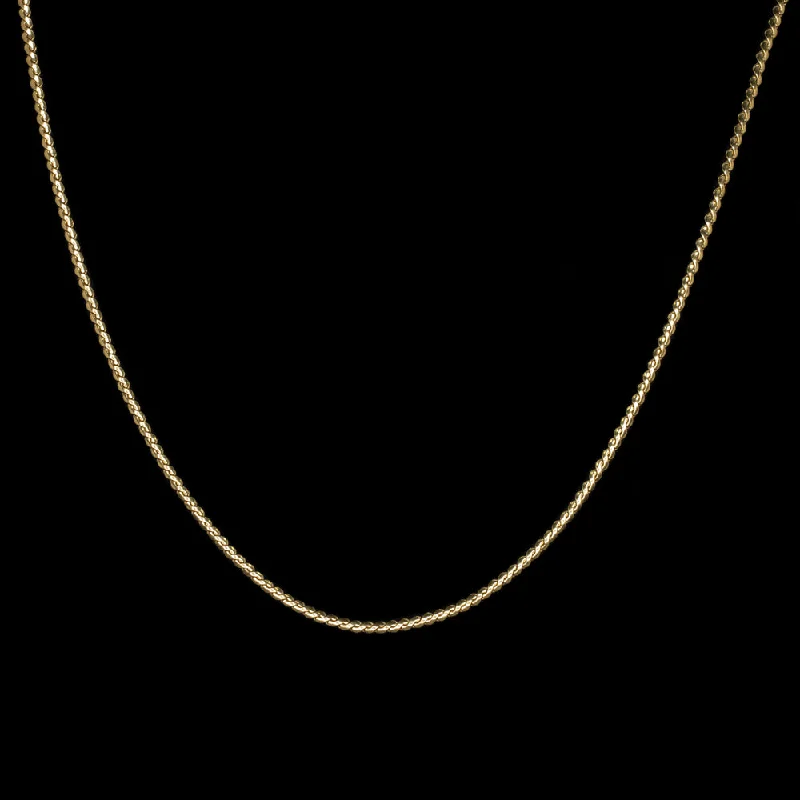 women’s ruby rings -SOLID 18k YELLOW GOLD S LINK CHAIN NECKLACE 23 INCH LONG 1.6mm THIN MENS LADIES