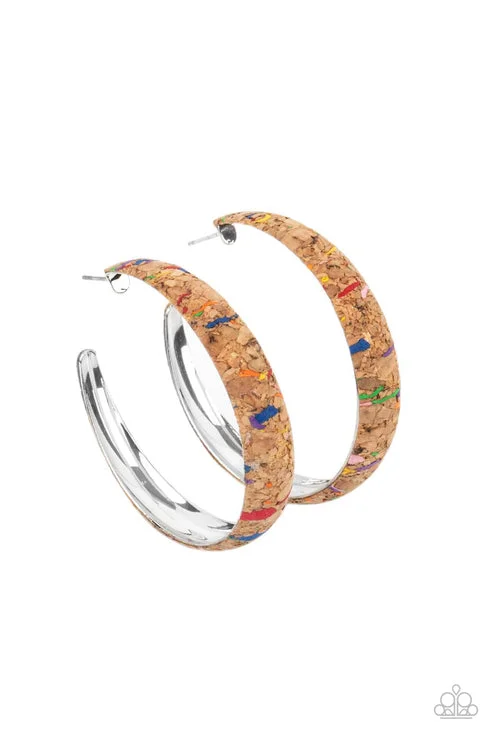 silver earrings for women -A CORK In The Road Multi Hoop Earring