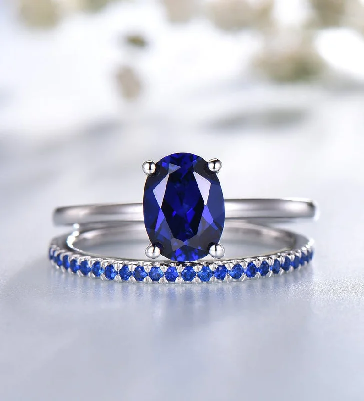 women’s luxury diamond rings -Sapphire Four-Prong Petite Comfort Fit Ring Sapphire Wedding Band