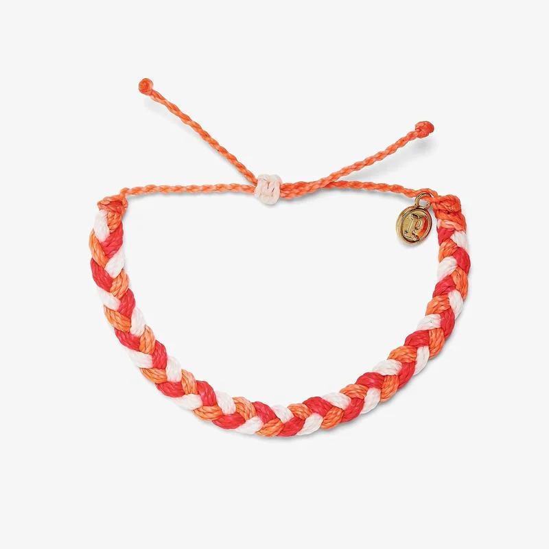 women’s wide bangles -PuraVida,  Multi Braided Bracelet, Fruit Punch