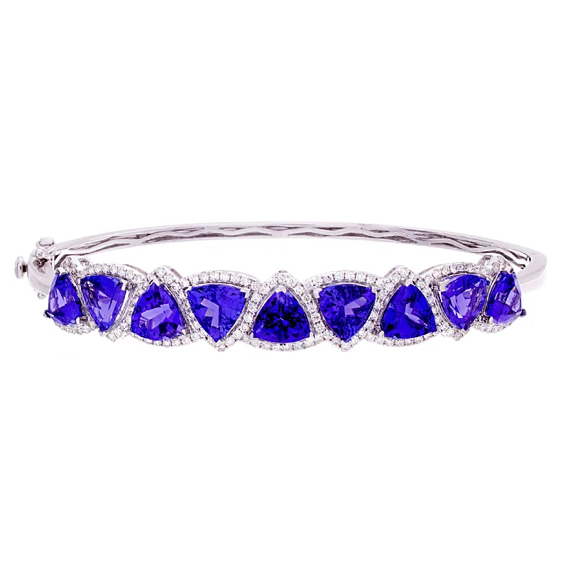 women’s braided bracelets -Tanzanite Bangle