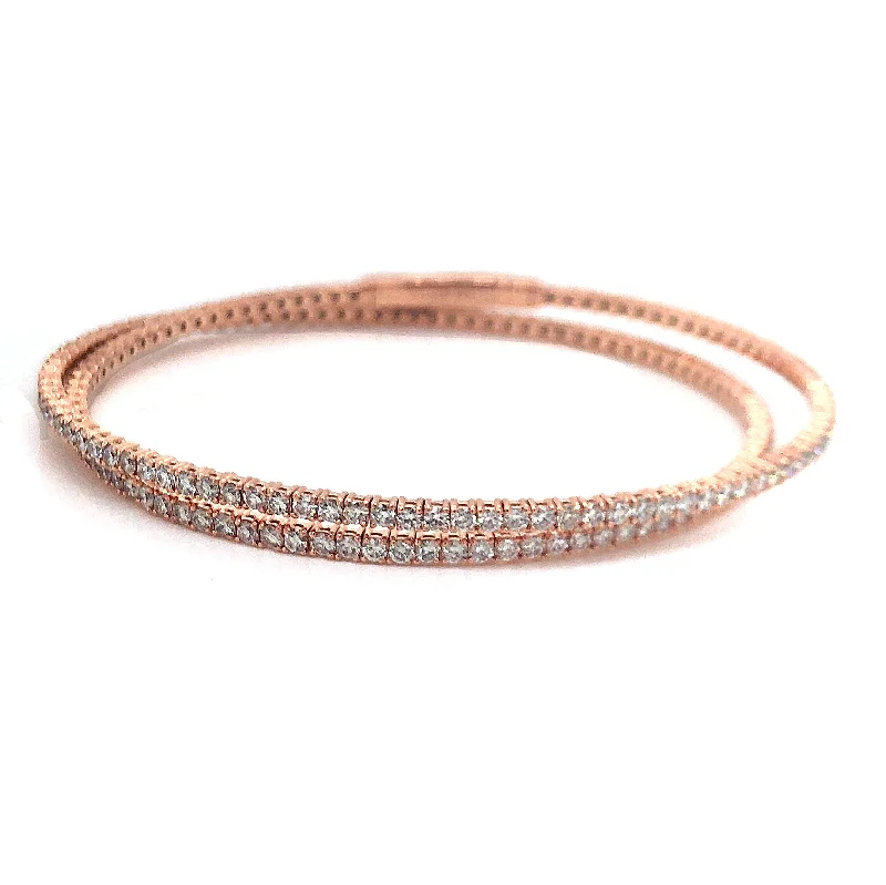 gold bangles for women -Diamond Flex Bangle