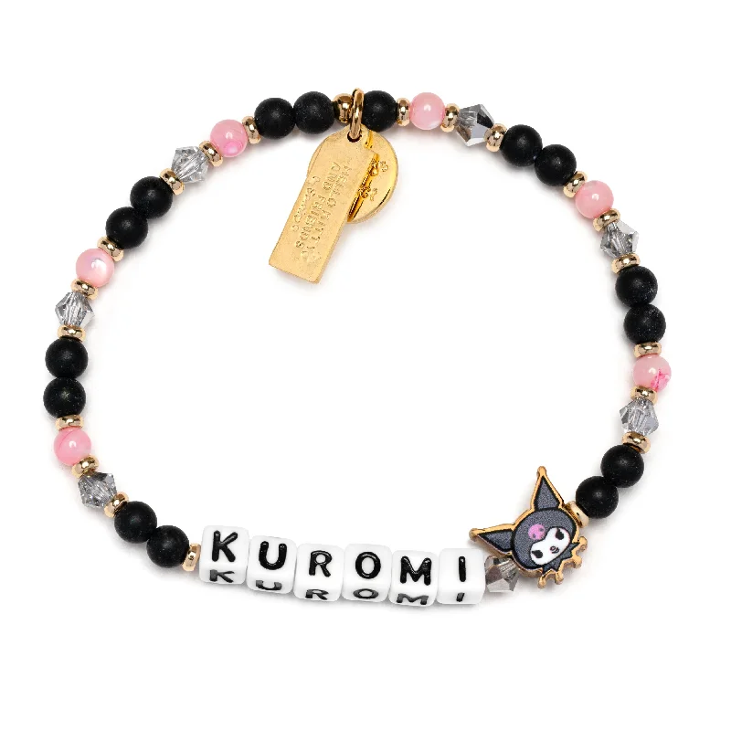 unique bangles for women -Kuromi x Little Words Project Beaded Bracelet