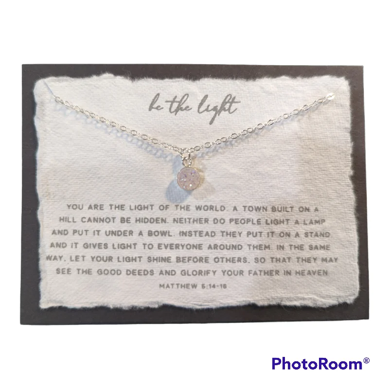 women’s colorful gemstone necklaces -Be the Light | Christian Necklace | Matthew 5:14